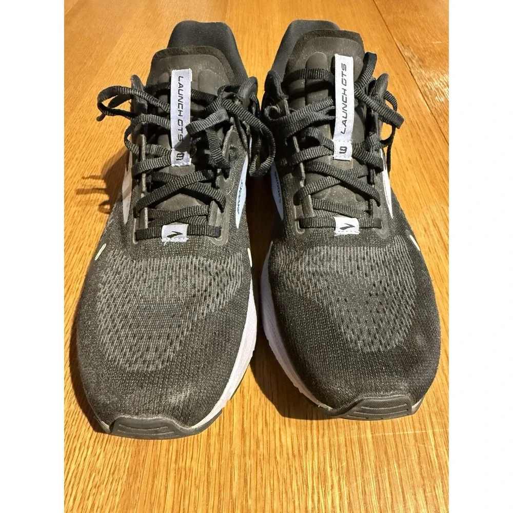 Brooks Launch GTS 11.5 Black Gray Running Walking Support Shoes Men
